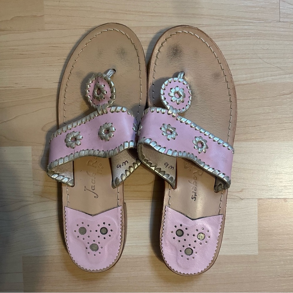 Pink and Platinum Jack Rogers